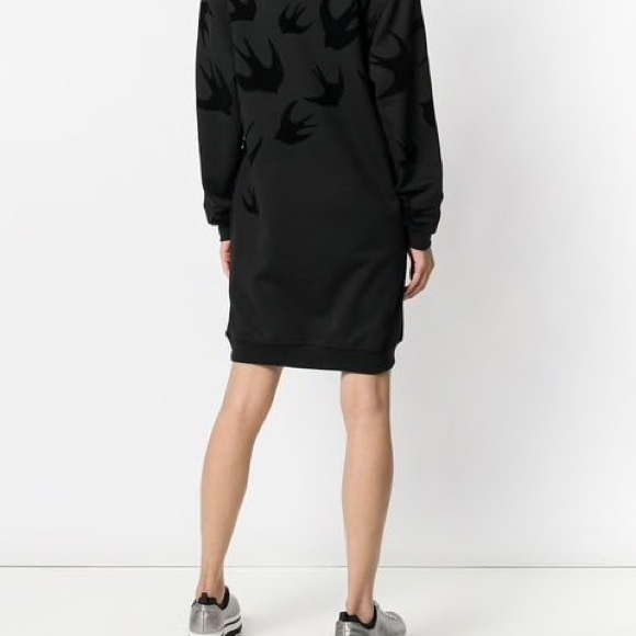 MCQ by Alexander McQueen Dresses | MCQ Swallow Sweatshirt Dress, Nwt, Small, McQueen | Color: Black | Size: S | Bittersweettart's Closet